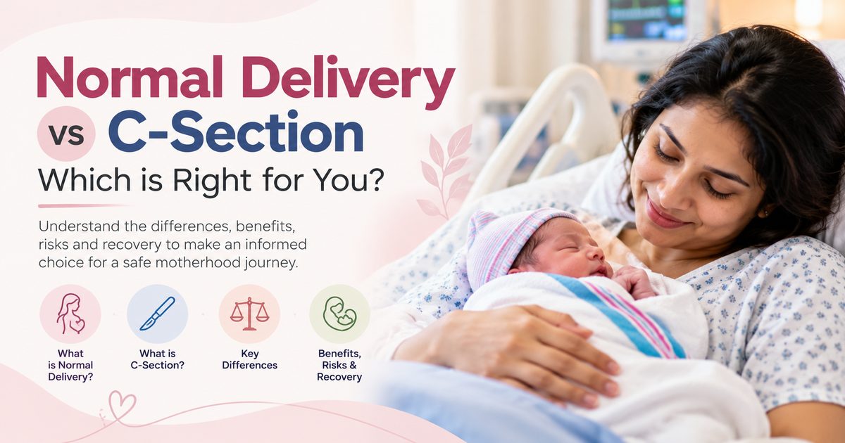 Normal delivery vs C-section: what's the difference?